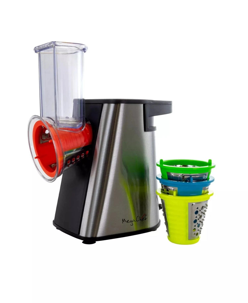MegaChef 4 - in - 1 Electric Salad Maker & Slicer (Stainless Steel) - Kidsy