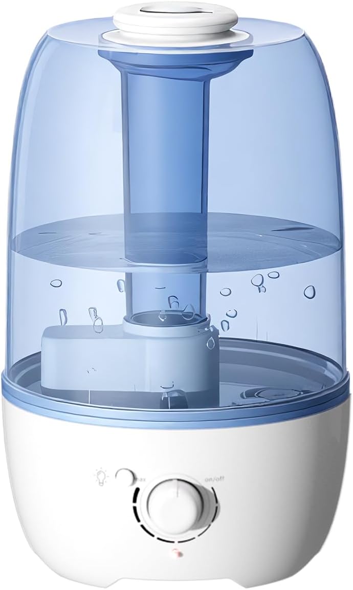 MEGAWISE Cool Mist Humidifier for Kid bedroom with 3.2L Large Capacity (White) - Kidsy