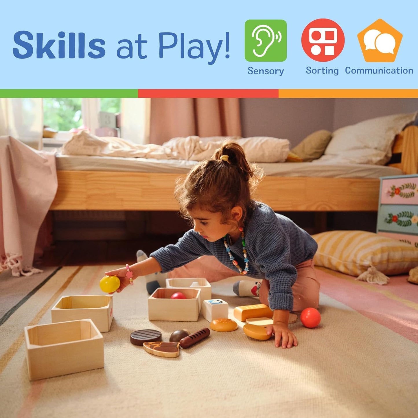 Melissa & Doug Food Groups Wooden Play Food Set - Kidsy