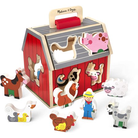 Melissa & Doug Take - Along Sorting Barn Wooden Toy Set - Kidsy