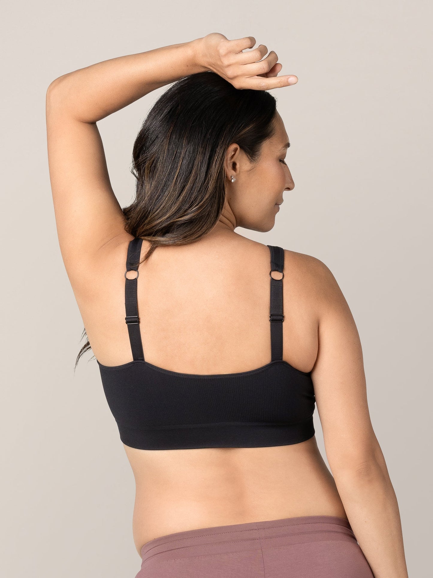 Mia Maternity & Nursing Lounge Bra | Black - Kidsy