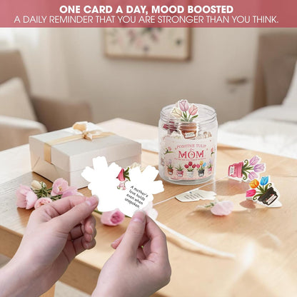Miarita Positive Tulip Affirmation Jar with 60 Affirmation Cards - Kidsy