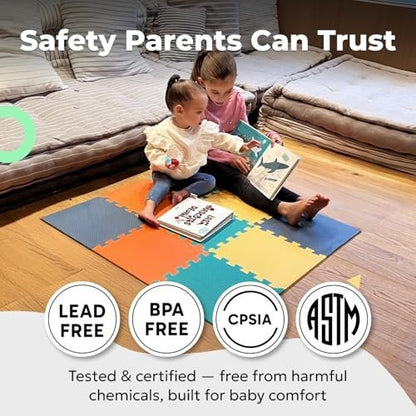 MioTetto Interlocking Foam Baby Play Mat Floor Tiles - Kidsy