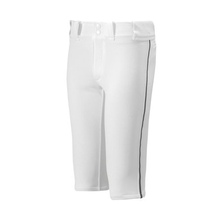 Mizuno Youth Premier Short Piped Pants 2XL (White/Black) - Kidsy