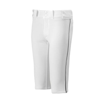 Mizuno Youth Premier Short Piped Pants 2XL (White/Black) - Kidsy