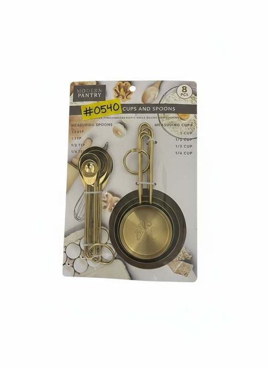 Modern Pantry Gold Measuring Cups Spoons Set (7 PCS) - Kidsy