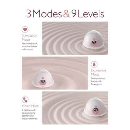 Momcozy M5 Hands - Free Wearable Breast Pump (24mm, 2 Pack, Gradient Pink) - Kidsy