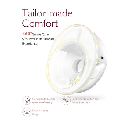 Momcozy M5 Hands - Free Wearable Breast Pump (24mm, 2 Pack, Gradient Pink) - Kidsy