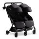 Mompush Lithe Lightweight Double Stroller (Black) - Kidsy