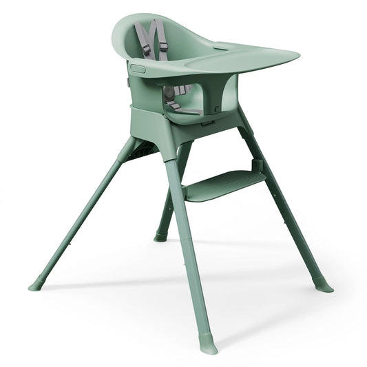 Mompush Olli 7-in-1 Convertible High Chair (Mint Green) - Kidsy