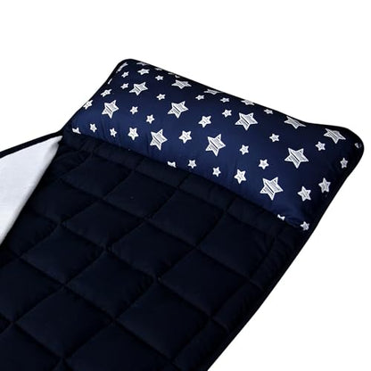 Moonsea Toddler Nap Mat with Pillow and Blanket (Navy) - Kidsy