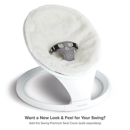 Munchkin Bluetooth Enabled Baby Swing with Natural Sway (White Grey) - Kidsy
