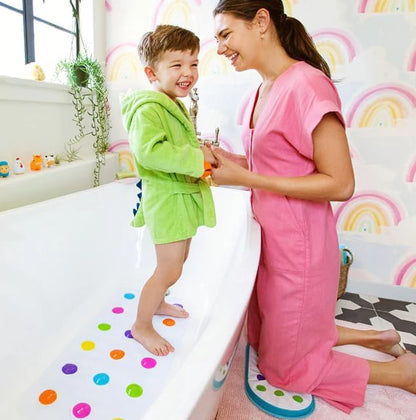 Munchkin Dots Bath Mat 30.5" x 14.3" (Rectangular) - Kidsy