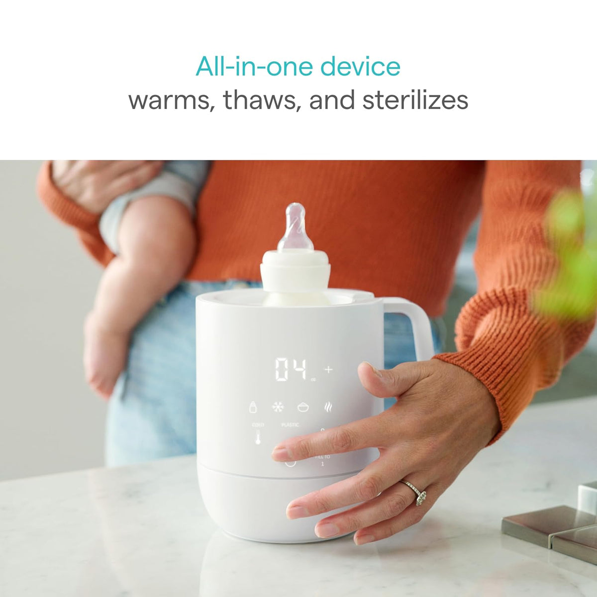 Munchkin Precision Baby Bottle Warmer for Breastmilk, Formula, Food Jars, and Sterilizing Small Parts - Kidsy