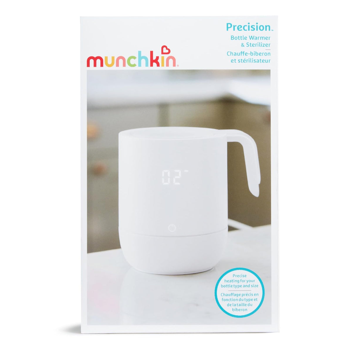 Munchkin Precision Baby Bottle Warmer for Breastmilk, Formula, Food Jars, and Sterilizing Small Parts - Kidsy