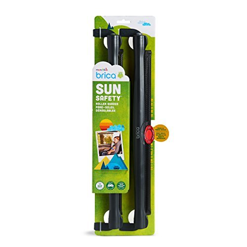 Munchkin Sun Safety Roller Shades 2 - Pack (Black) - Kidsy