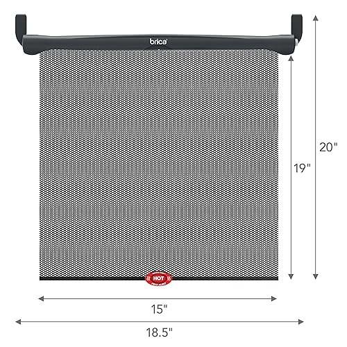 Munchkin Sun Safety Roller Shades 2 - Pack (Black) - Kidsy