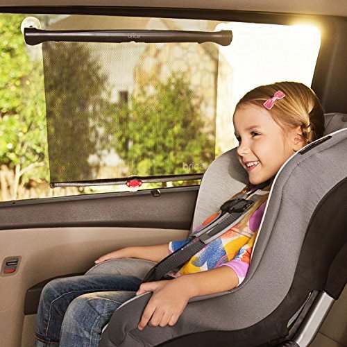 Munchkin Sun Safety Roller Shades 2 - Pack (Black) - Kidsy