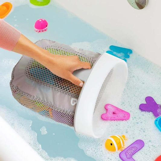 Munchkin Super Scoop Bath Toy Organizer And Storage (Gray) - Kidsy