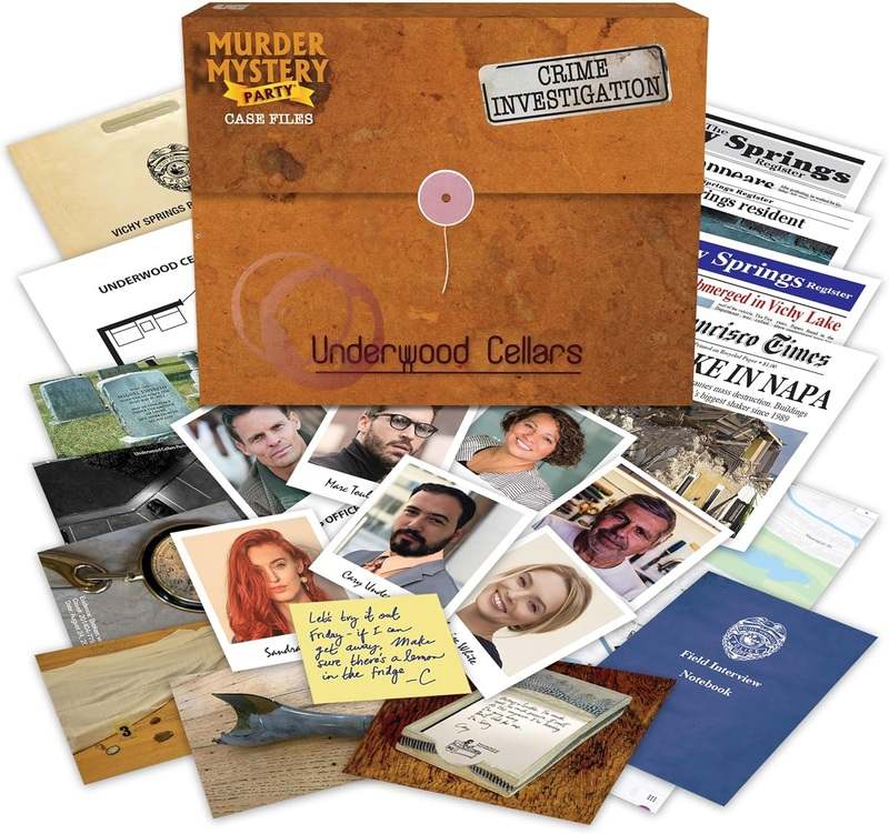 Murder Mystery Party Underwood Cellars Interactive Murder Mystery Case File Game - Kidsy