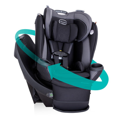 New Revolve360 Extend Rotational All-in-One Convertible Car Seat with Quick Clean Cover