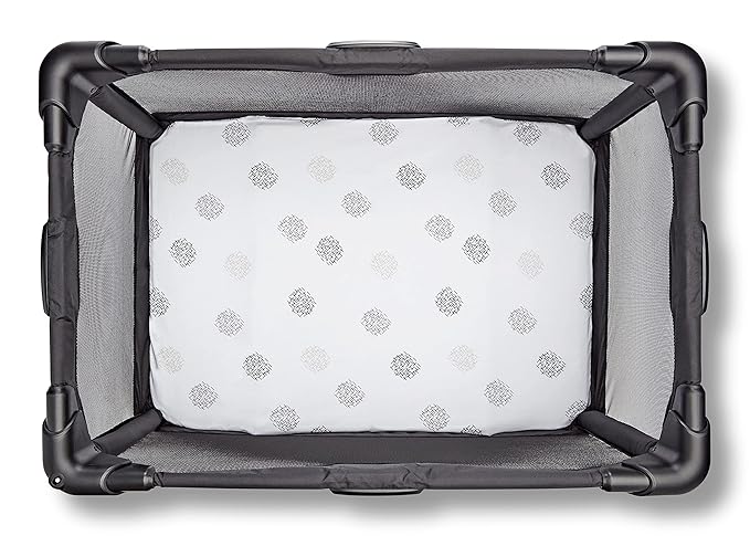 New 4moms Breeze Playard Cotton Sheets - 2 Pack (White & Grey) - Kidsy