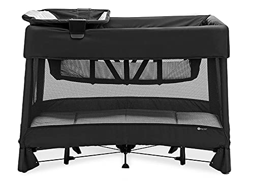 New 4moms Breeze Plus Playard with Removable Bassinet & Flip Changer - Black - Kidsy
