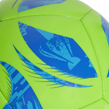 New Adidas MLS Club Soccer Ball Size 4 (Green/Glory Blue/Solar Blue) - Kidsy