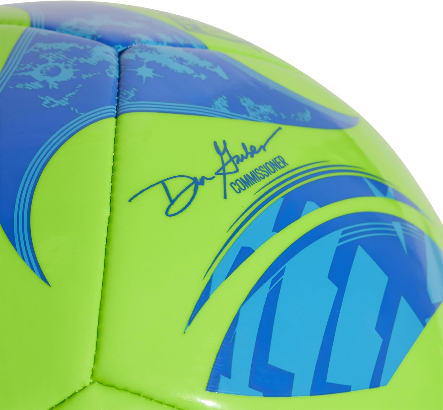 New Adidas MLS Club Soccer Ball Size 4 (Green/Glory Blue/Solar Blue) - Kidsy