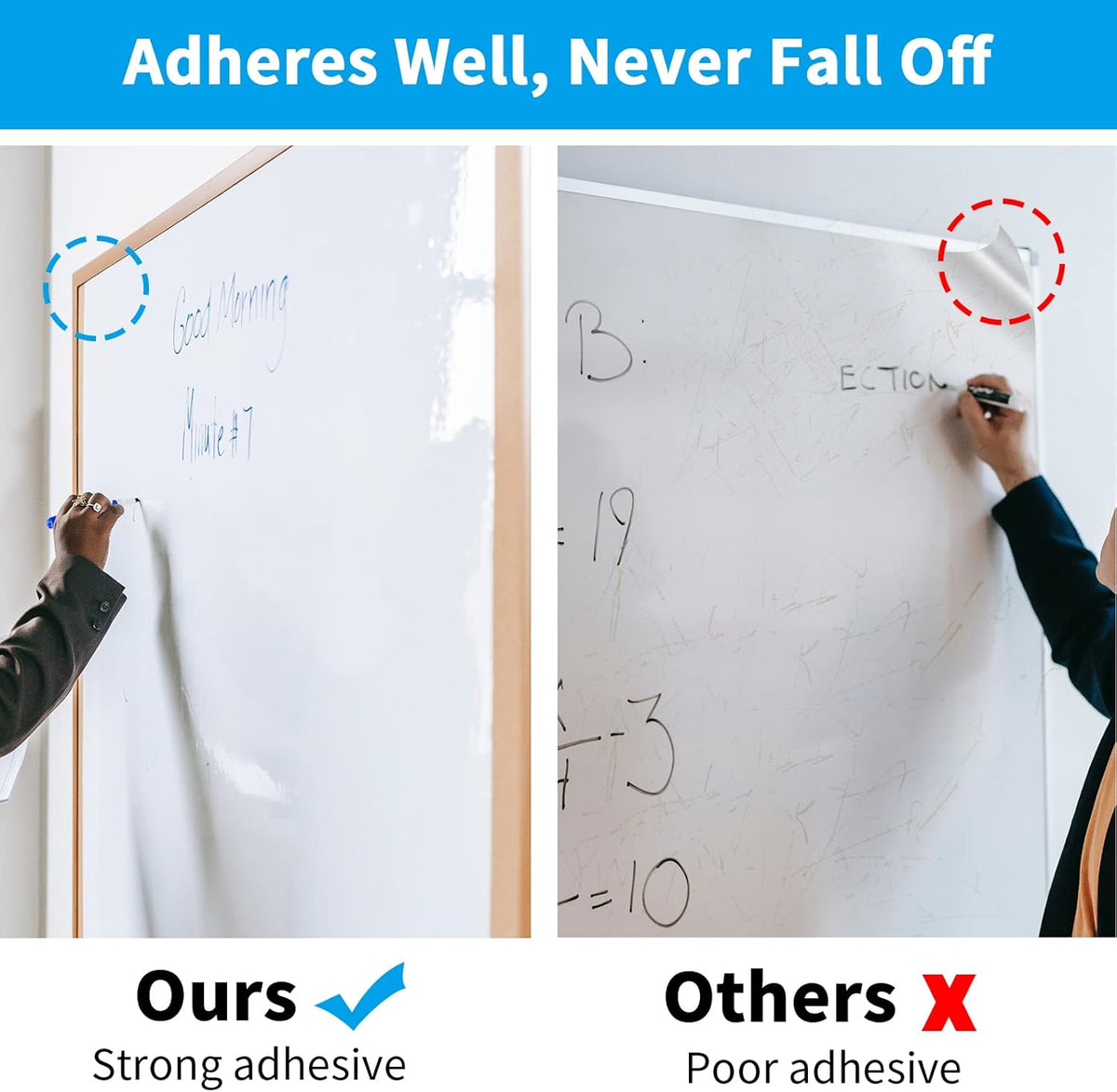 New AFMAT Whiteboard Sticker, 17.3" x 78" Dry Erase Contact Paper - Kidsy