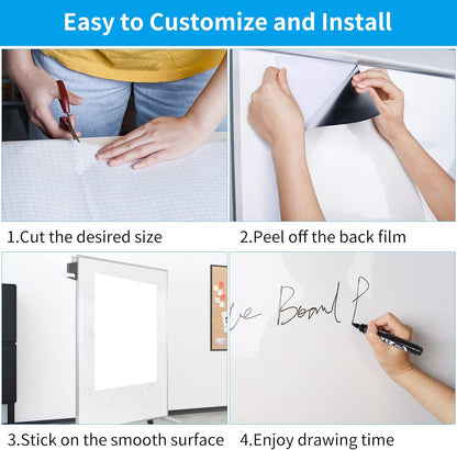 New AFMAT Whiteboard Sticker, 17.3" x 78" Dry Erase Contact Paper - Kidsy