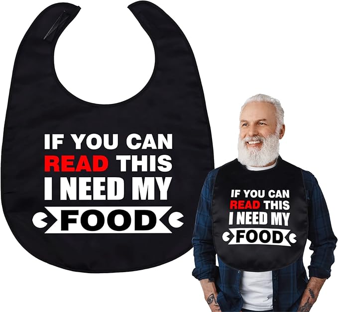 New AIFAMY Adult Waterproof Bibs- Funny Gag Gift