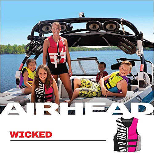 New Airhead Wicked Kwik - Dry NeoLite Flex Lift Jacket, US Coast Guard Approved, Designed for Water Sports, Youth and Women's - Kidsy