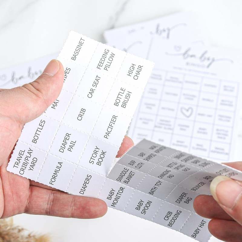 New All Ewired Up Baby Bingo Game 50 Unique Cards Pre - Filled Fun Baby Shower Game Activity - Kidsy