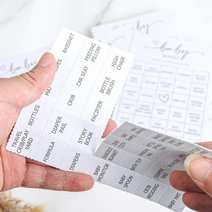 New All Ewired Up Baby Bingo Game 50 Unique Cards Pre - Filled Fun Baby Shower Game Activity - Kidsy