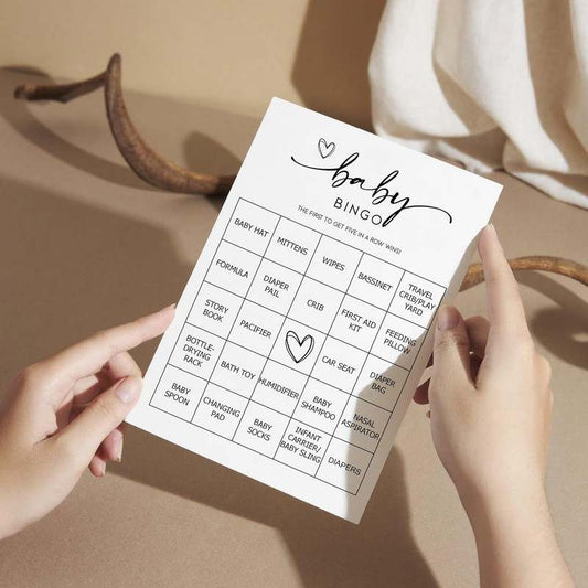 New All Ewired Up Baby Bingo Game 50 Unique Cards Pre - Filled Fun Baby Shower Game Activity - Kidsy