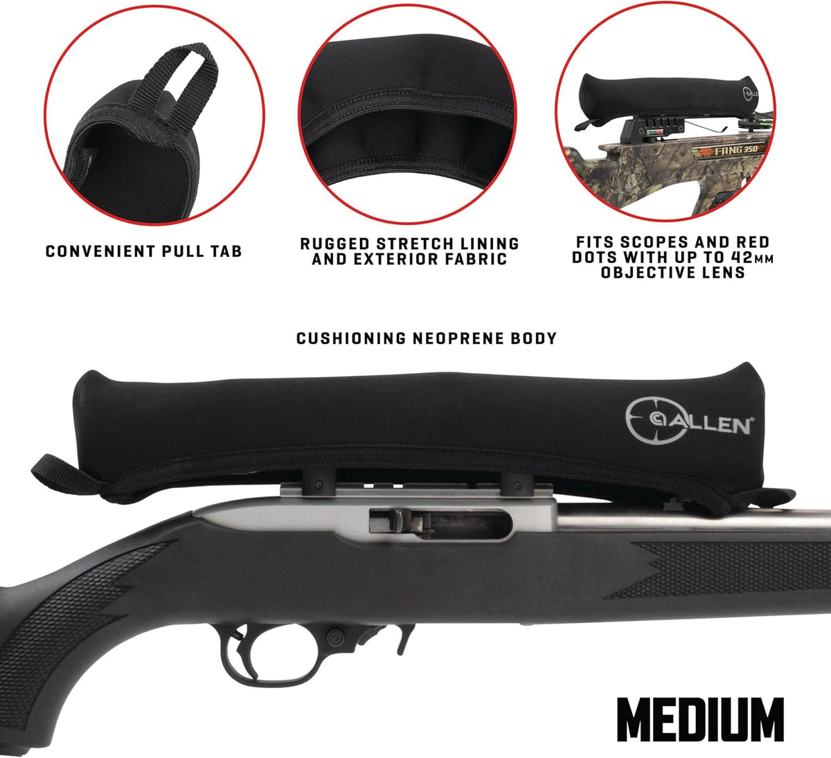 New Allen Company Peak Neoprene Scope Cover Medium (Up to 12″ Scopes) - Kidsy