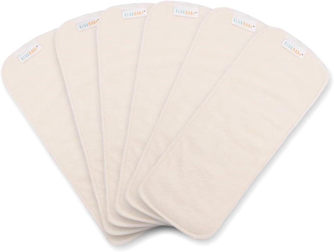 New ALVABABY 5 - Layer Cloth Diaper Inserts 6 Pack - Kidsy