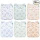 New ALVABABY 6 - Pack Baby Cloth Diapers, One Size - 0 - 3Y (Flower 91) - Kidsy