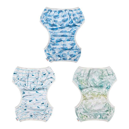 New ALVABABY Swim Diapers Small Pack of 3 (Fish & Sea Plant) - Kidsy