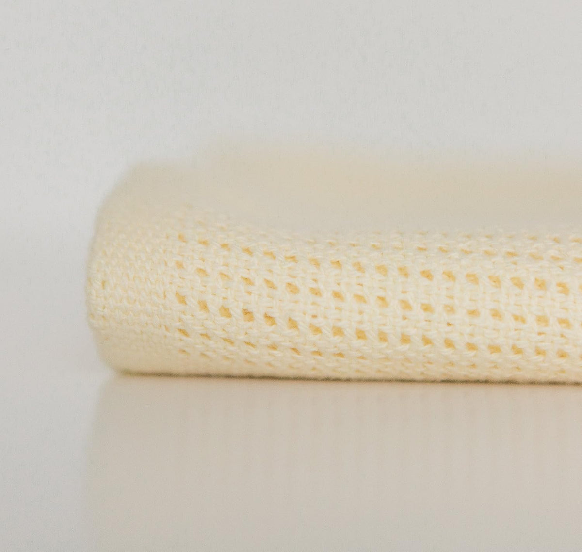 New Amazing Baby Cellular Blanket 44 x 44 inches 112 x 112 cm (Soft Yellow) - Kidsy