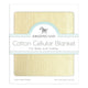New Amazing Baby Cellular Blanket 44 x 44 inches 112 x 112 cm (Soft Yellow) - Kidsy