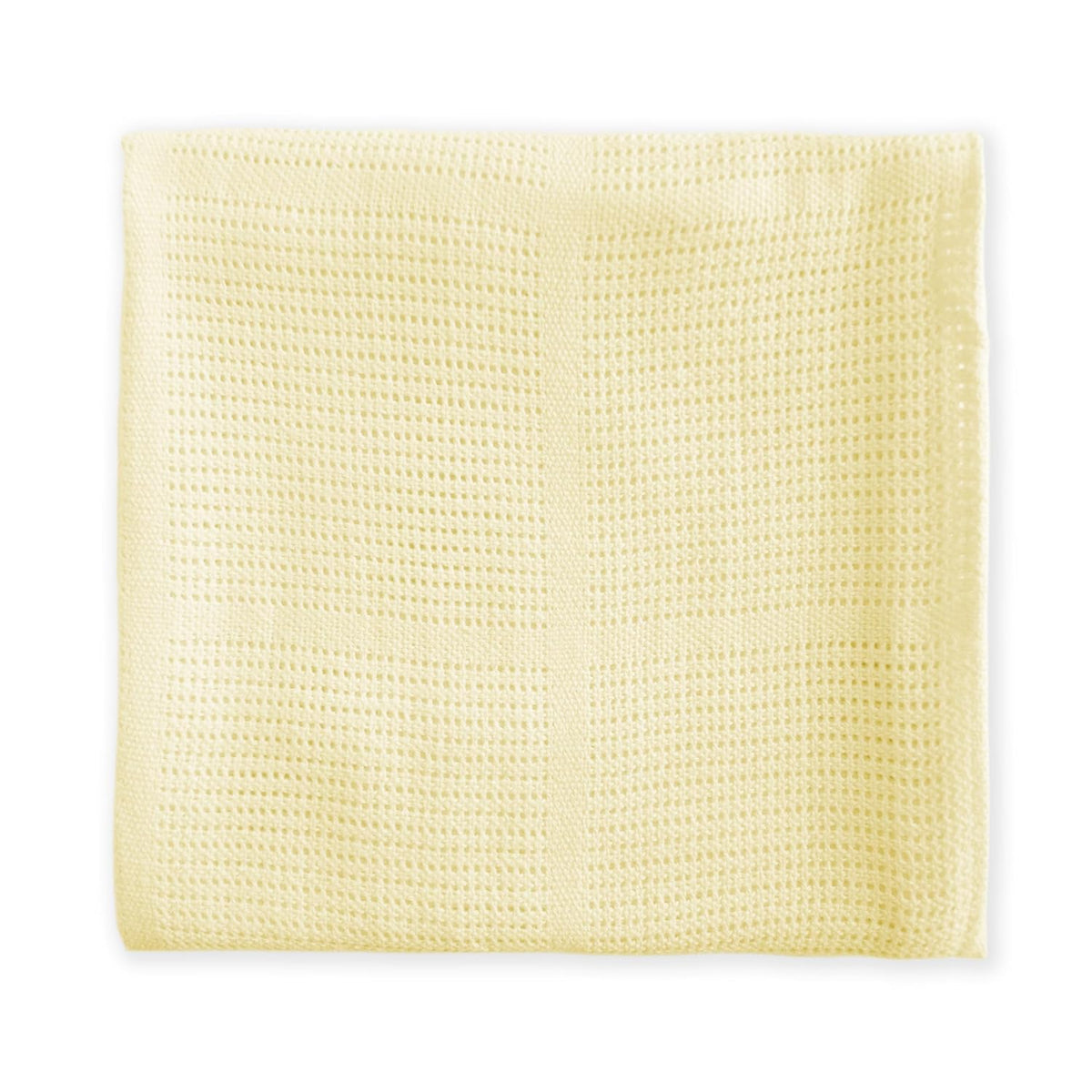 New Amazing Baby Cellular Blanket 44 x 44 inches 112 x 112 cm (Soft Yellow) - Kidsy