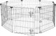 New Amazon Basics Foldable Octagonal Metal Exercise Pen (8 Panels, 24" Height, Extra Small, Black) - Kidsy