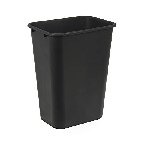 New Amazon Basics Trash Can - Wastebasket (10 G)(Black) - Kidsy
