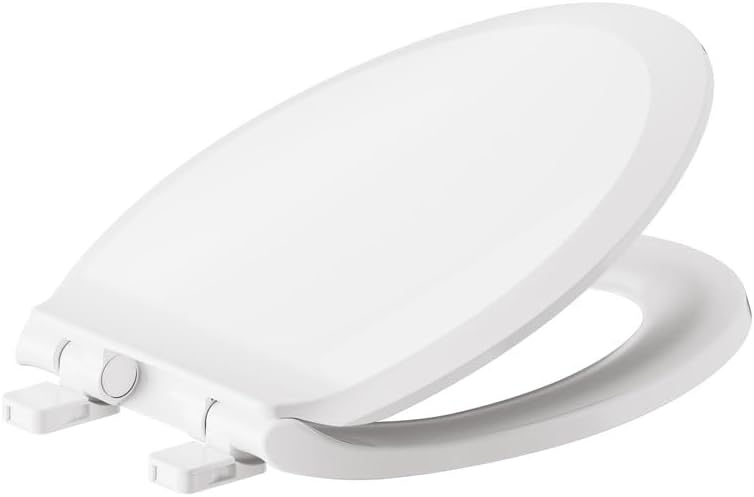 New American Standard 5503A00B.020 Transitional Elongated Toilet Seat Soft Close (White)