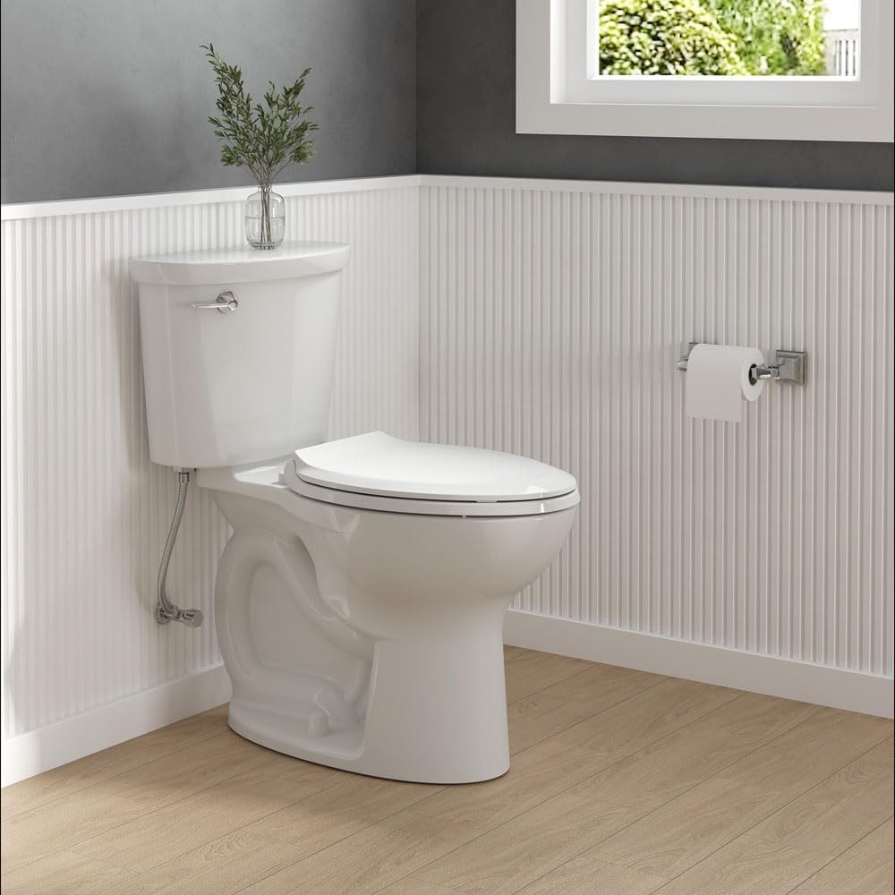 New American Standard 5503A00B.020 Transitional Elongated Toilet Seat Soft Close (White) - Kidsy