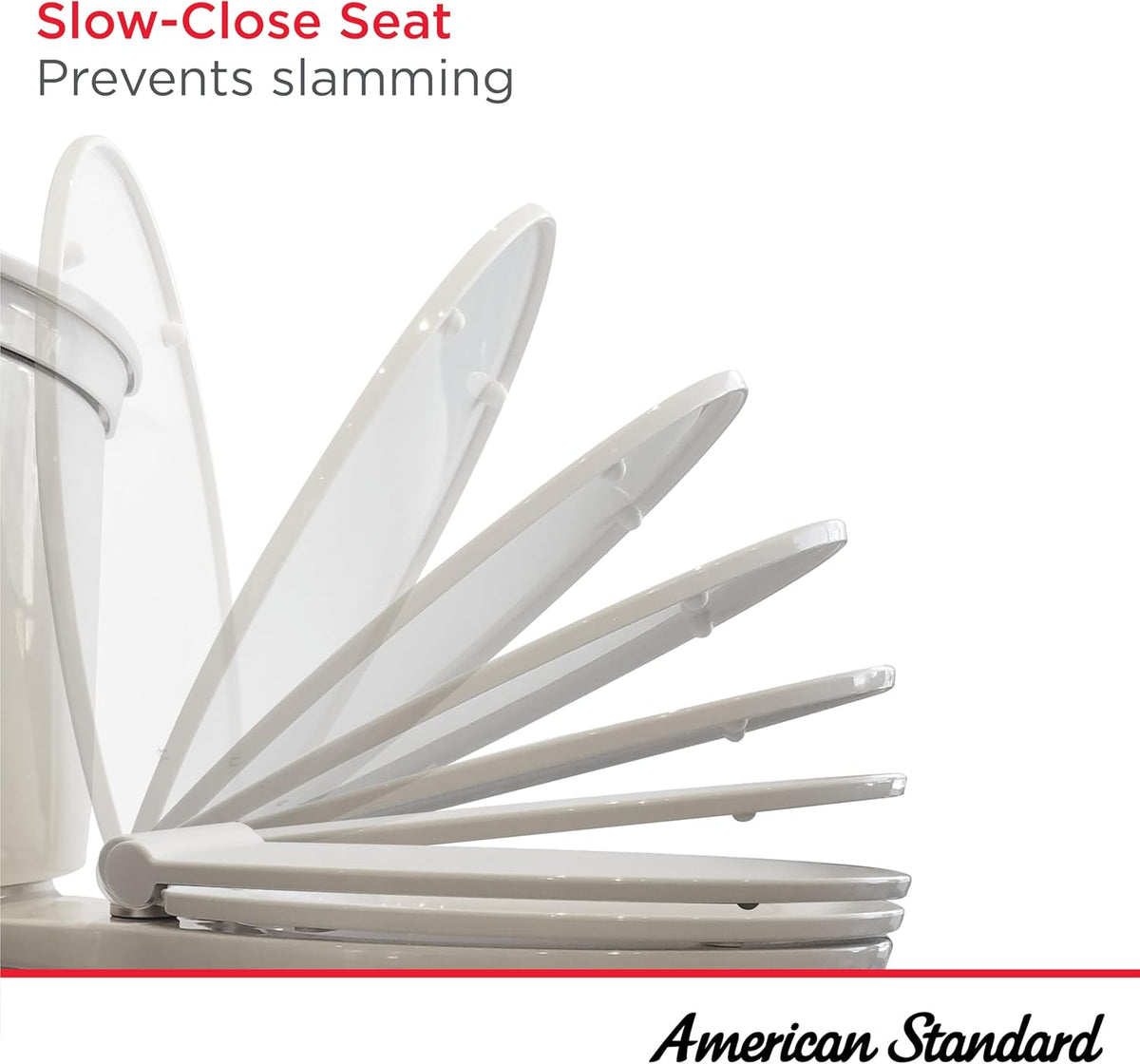 New American Standard 5503A00B.020 Transitional Elongated Toilet Seat Soft Close (White) - Kidsy