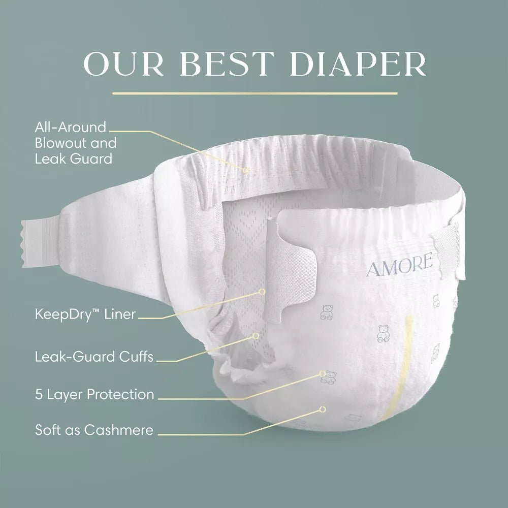 New Amore by Pampers Diapers, Size 3 - 66 Count - Kidsy