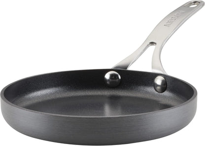 New Anolon Hard Anodized Nonstick Mini Skillet/Frying/Egg Pan, Stainless Steel Handle 6.5"(Gray) - Kidsy
